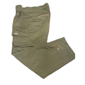 Cabelas Guidewear Mens 34 Pants Green Fishing Camping Hiking Cargo